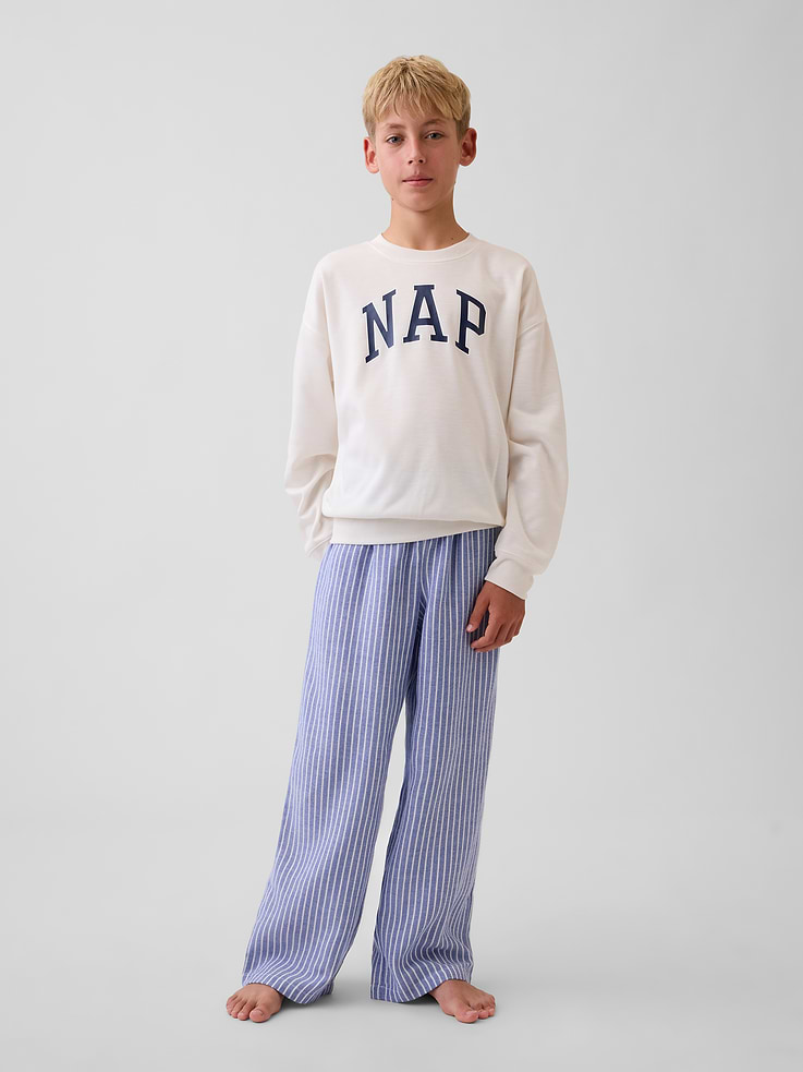 Image 3 of 6, Kids Recycled Flannel PJ Pants
