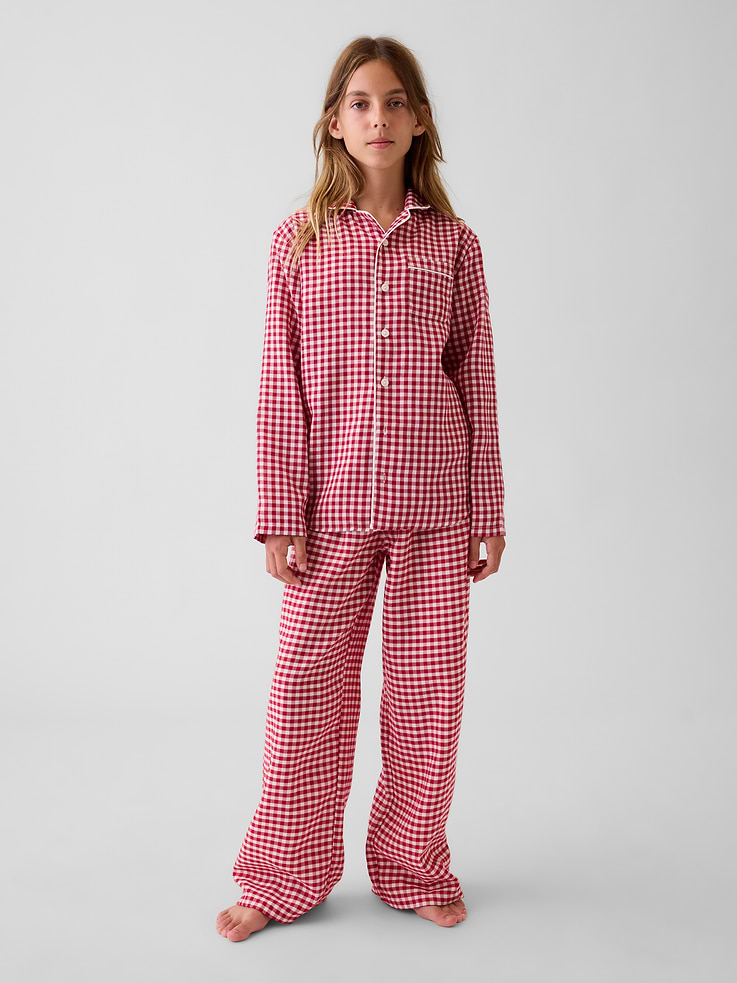 Image 3 of 3, Kids Recycled Flannel PJ Shirt