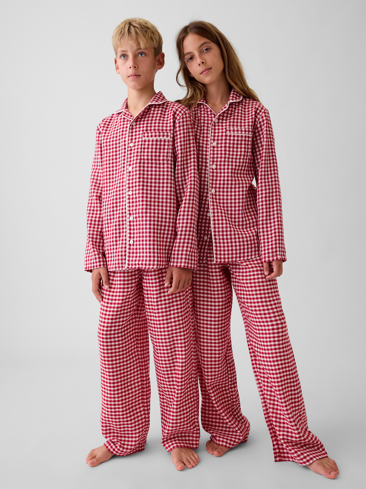 Kids Recycled Flannel PJ Shirt