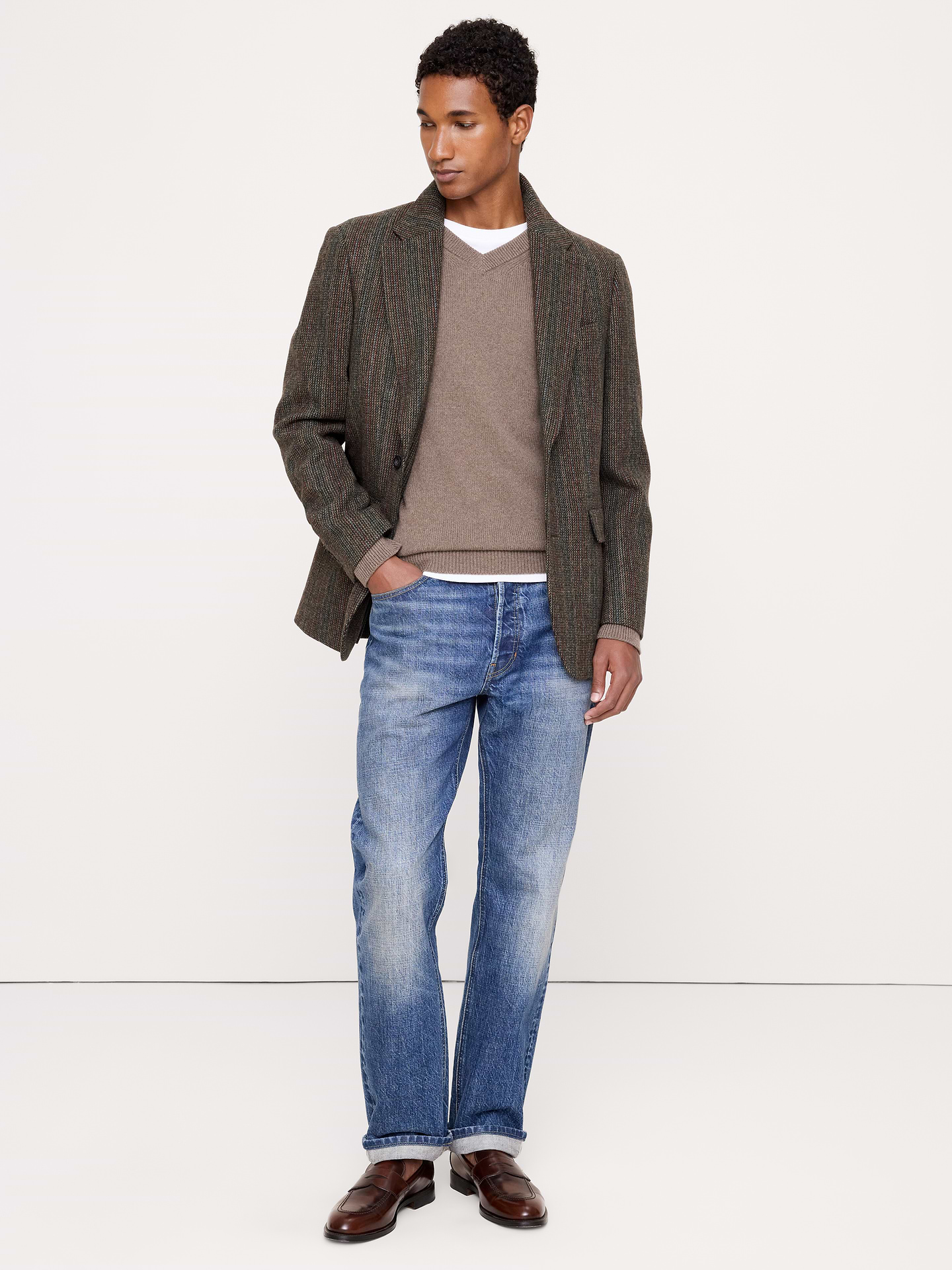 Image 6 of 8, Wool Tweed Suit Jacket