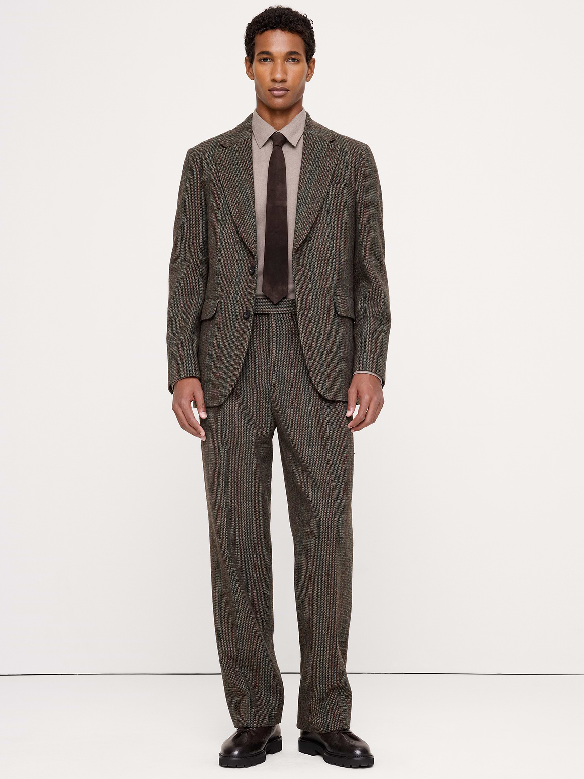 Wool Tweed Suit Jacket