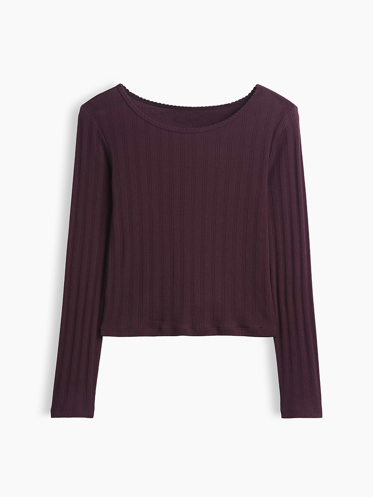 Image 2 de 4, T-shirt en tricot pointelle pour Enfant