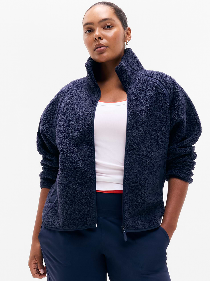 Image 1 of 6, FOR: Bundling up on your workday commute or weekend travels, from meetings to meetups, FEEL: Boucle fleece wraps you in cloud-like softness with plush, high-pile warmth, FAVE: Large hand pockets with a cozy, soft-brushed lining, Product #1174443