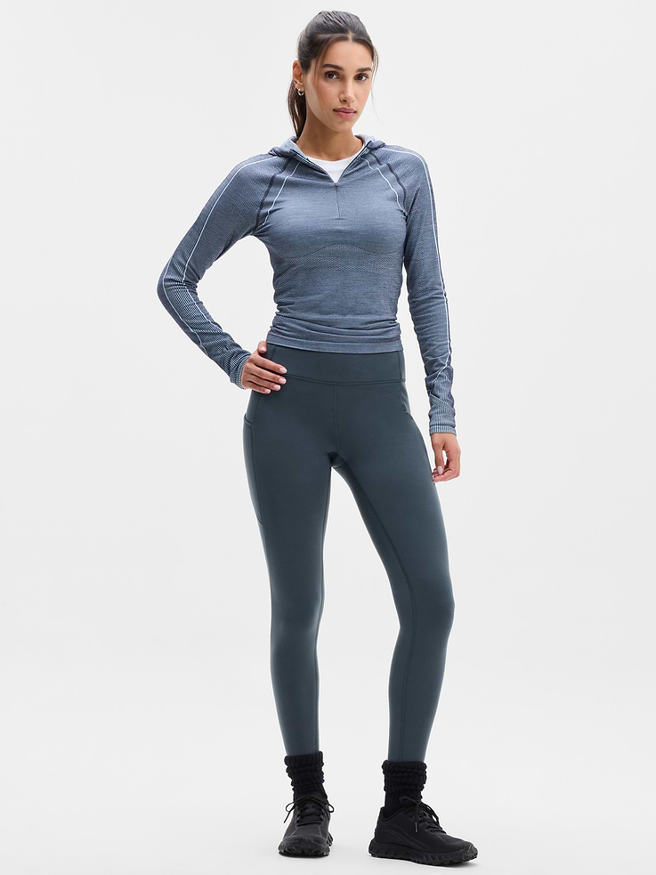 Image 1 of 8, FOR: Training in cold weather climates, FEEL: Polar Fleece fabric is soft and cozy with stretch, FAVE: Zip pockets secure your essentials, Product #1182497