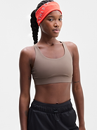 Image 1 of 3, BEST FOR CARDIO: run + train + HIIT, IMPACT: Medium-impact workouts, best for D-DD cups, FEEL: PowerMove fabric is sleek, weightless, and helps keep you cool with quick-drying properties, FAVE: Stay-put straps and shaping seams for a secure, sculpted fit, Built-in pockets with removable pads for optional coverage, Removable pads hold their shape from wash to wear, Lined with PowerMesh for breathable, sheer-proof coverage, Easily pairs with the Empower Mastectomy Bra Insert, Product #413267
