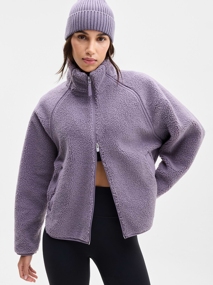 Image 1 of 4, FOR: Bundling up on your workday commute or weekend travels, from meetings to meetups, FEEL: Boucle fleece wraps you in cloud-like softness with plush, high-pile warmth, FAVE: Large hand pockets with a cozy, soft-brushed lining, Product #1174443