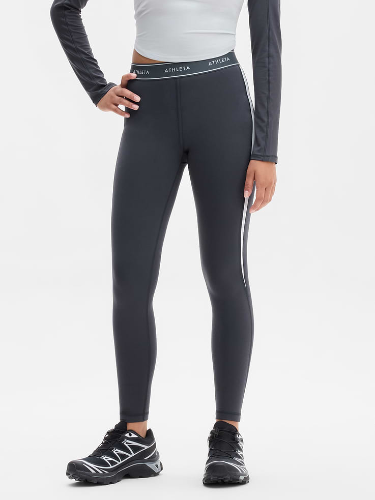 Image 2 of 5, Athleta Girl High Rise Logo Chit Chat Legging