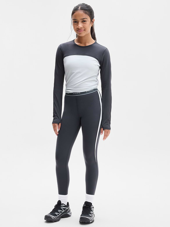 Athleta Girl High Rise Logo Chit Chat Legging