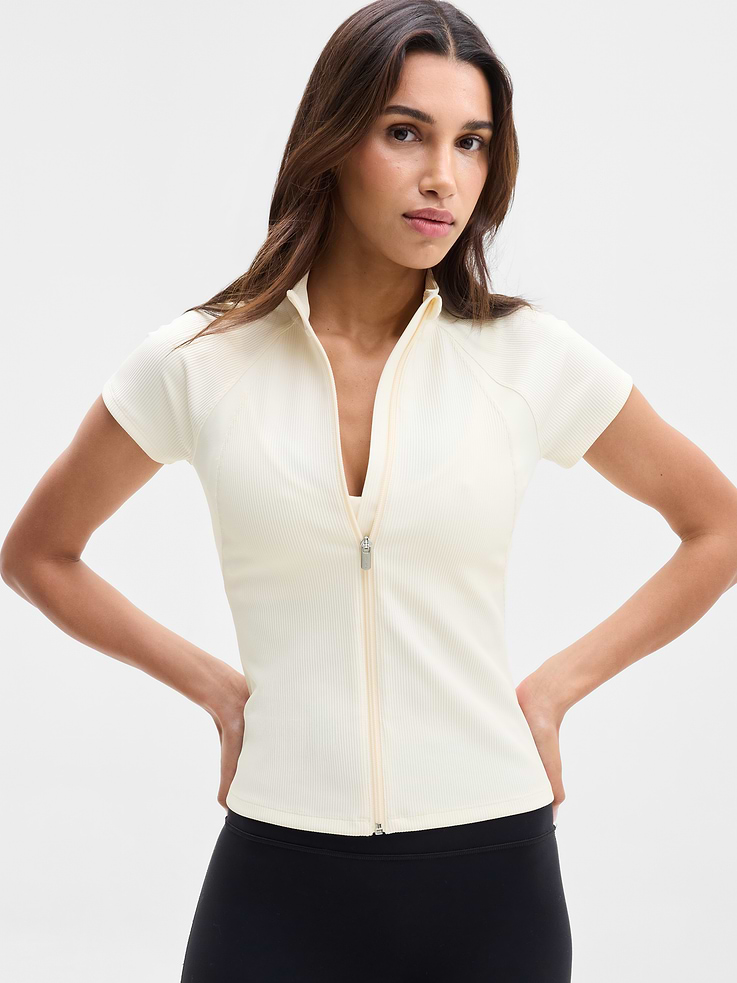 Image 1 of 6, FOR: Your yoga flow and sessions in the studio, FEEL: Softly textured with form-hugging compression, FAVE: Designed to layer over sports bras, Product #1178764