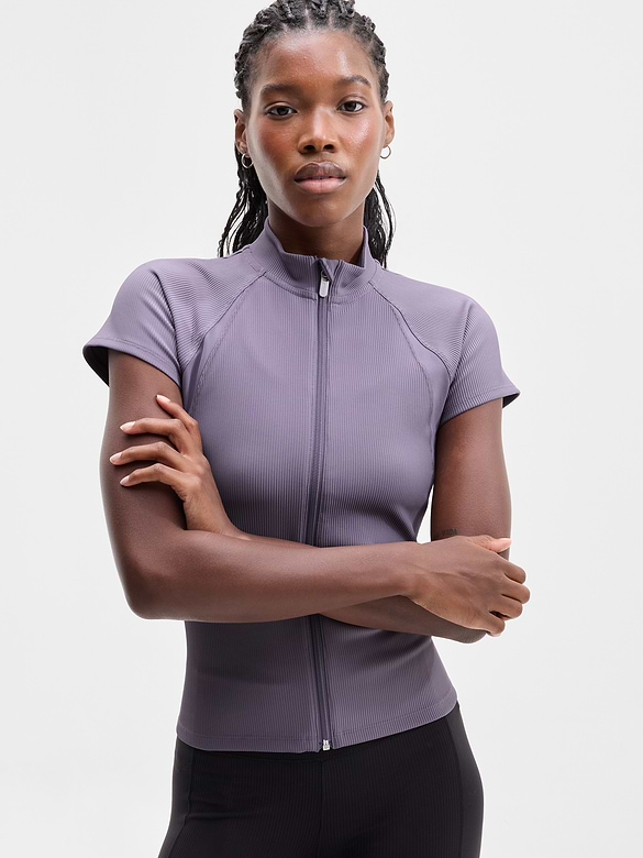 Reset Rib Full Zip Tee