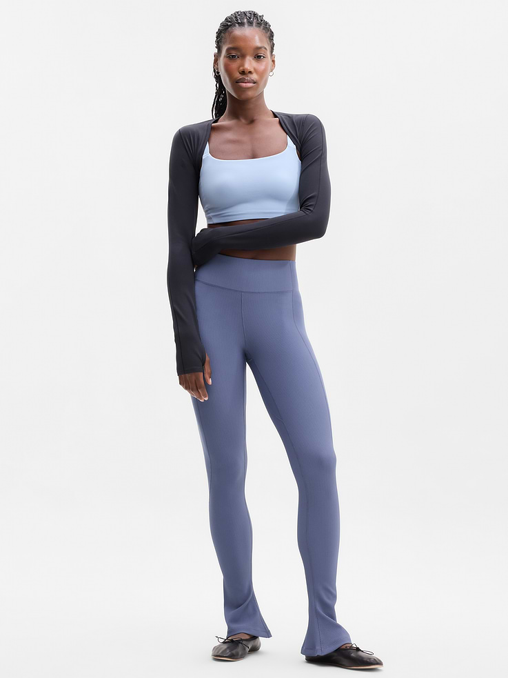 Image 1 of 7, FOR: Your yoga flow and sessions in the studio, FEEL: Softly textured with form-hugging compression, FAVE: Back drop-in pocket holds your essentials, Product #1181124