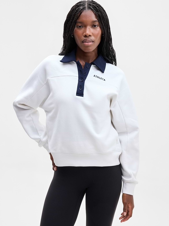 Forever Fleece Rugby Sweatshirt