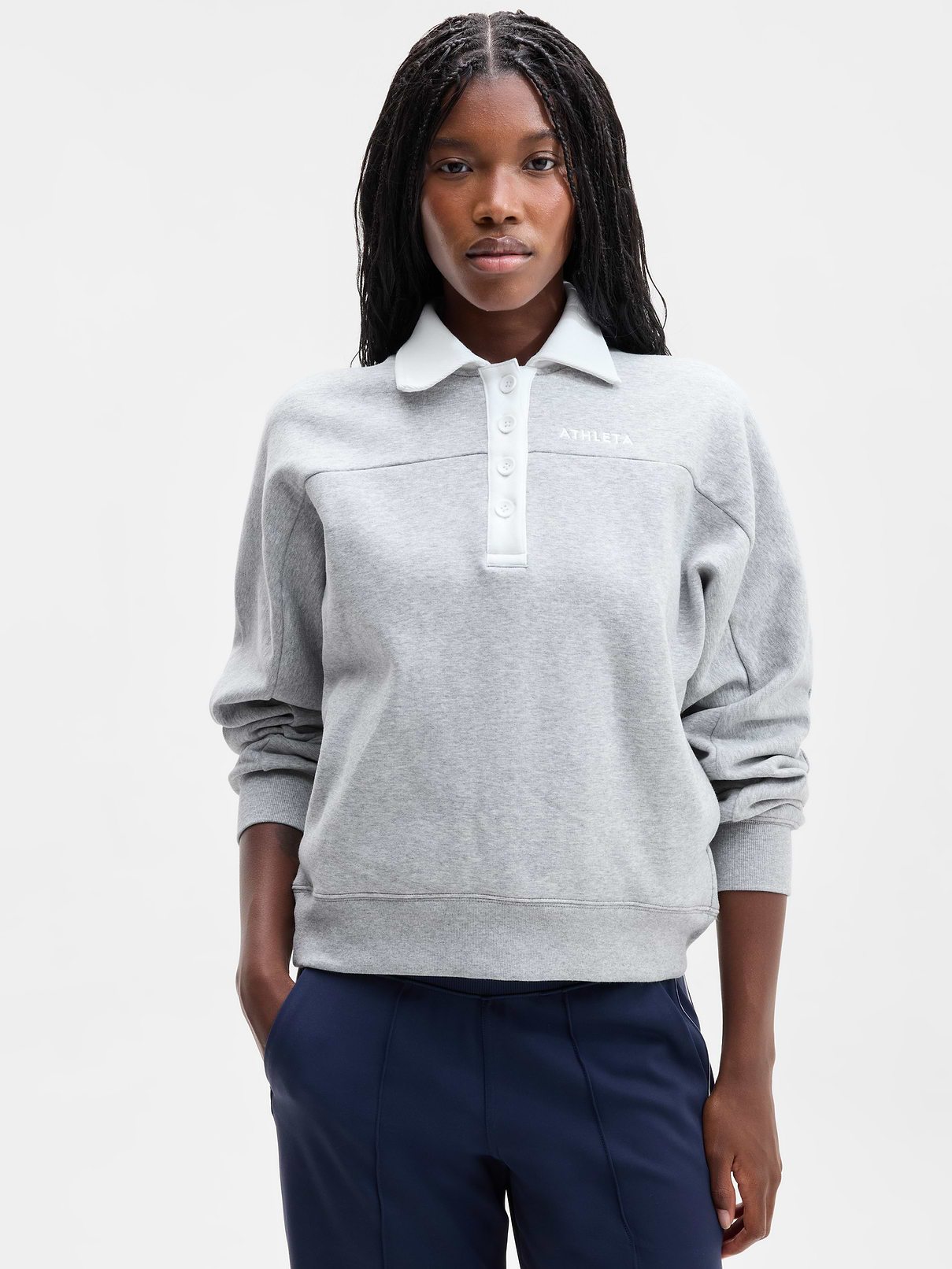 Forever Fleece Rugby Sweatshirt