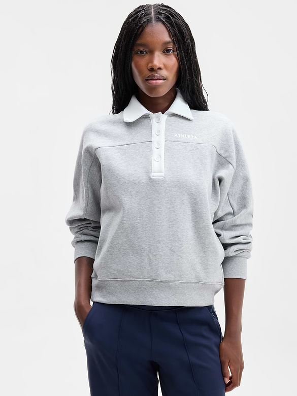 Forever Fleece Rugby Sweatshirt