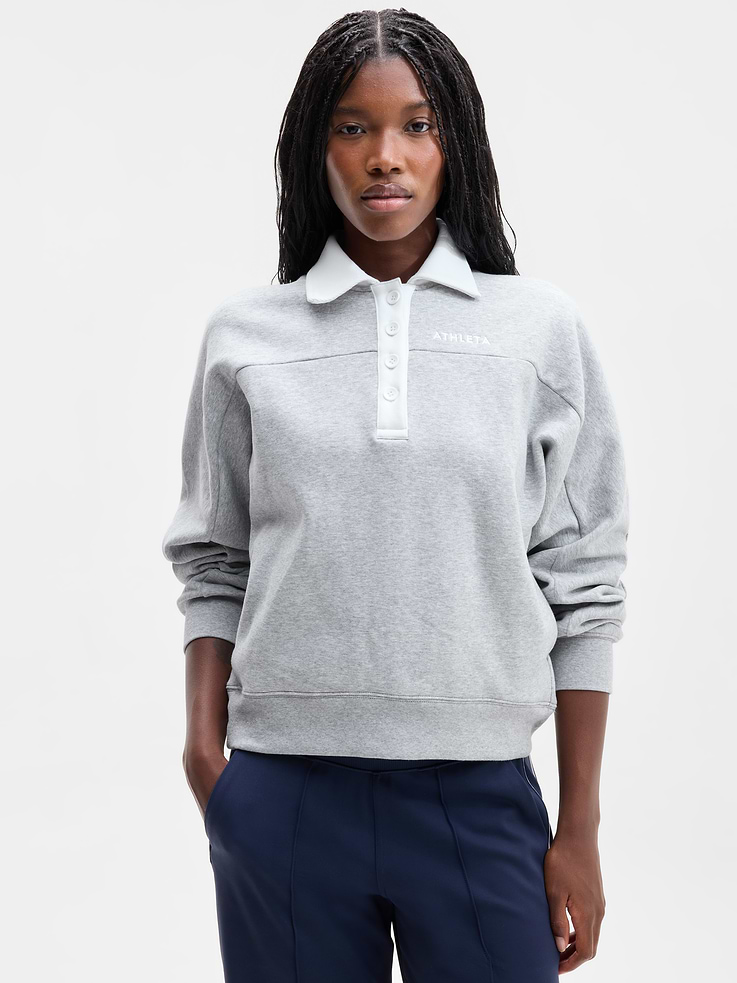 Image 1 of 6, FOR: Lounge and everyday movement, FEEL: Plush stretch fleece has a soft, brushed interior, FAVE: Matches back to the Forever Fleece collection for the perfect cozy set, Product #1189396