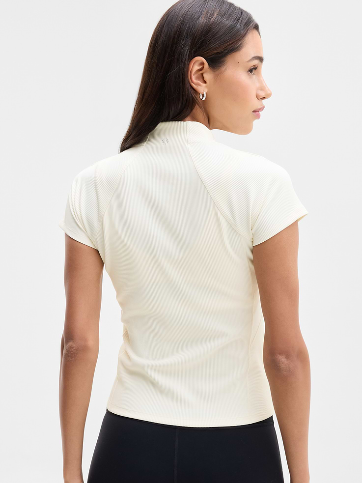 Image 3 of 6, Reset Rib Full Zip Tee