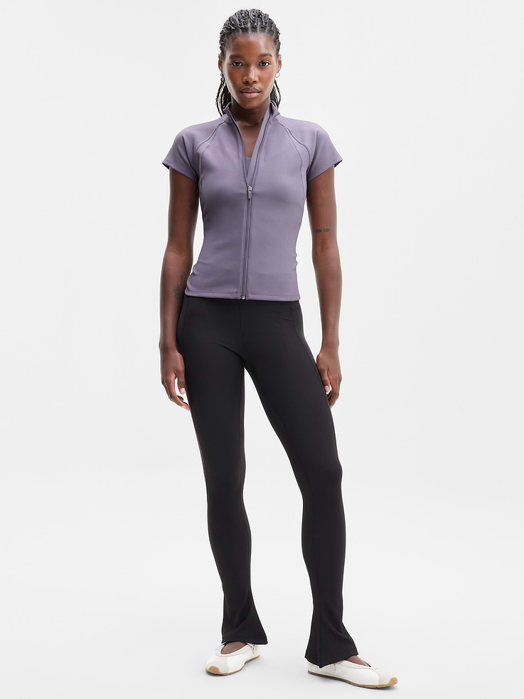 Image 2 of 5, Reset Rib Full Zip Tee