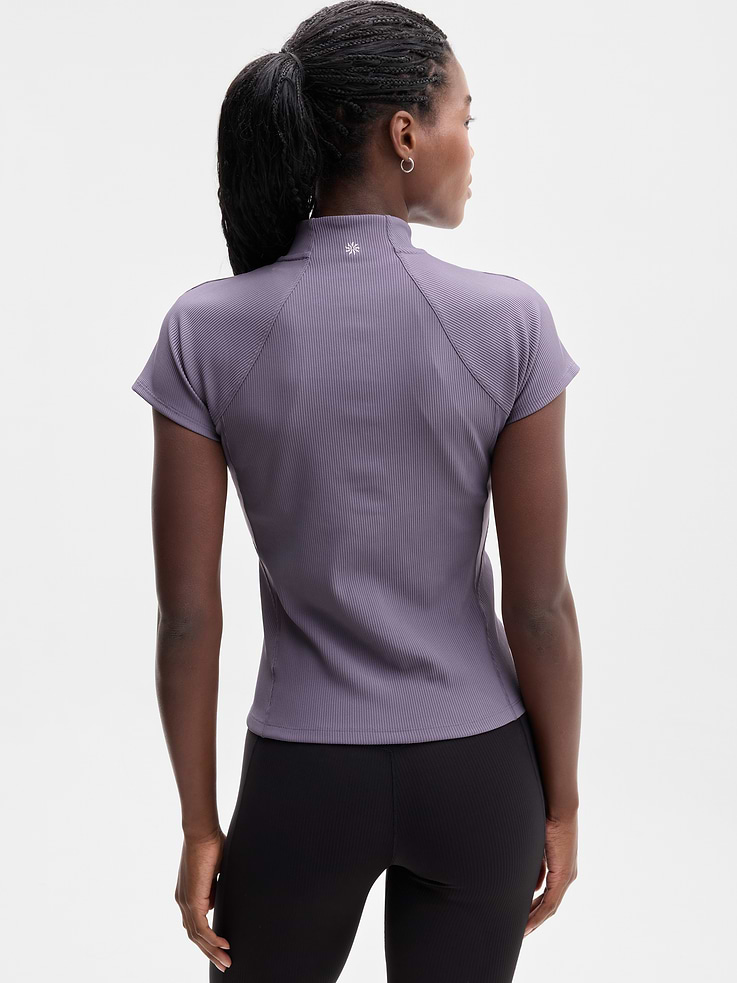Image 3 of 5, Reset Rib Full Zip Tee
