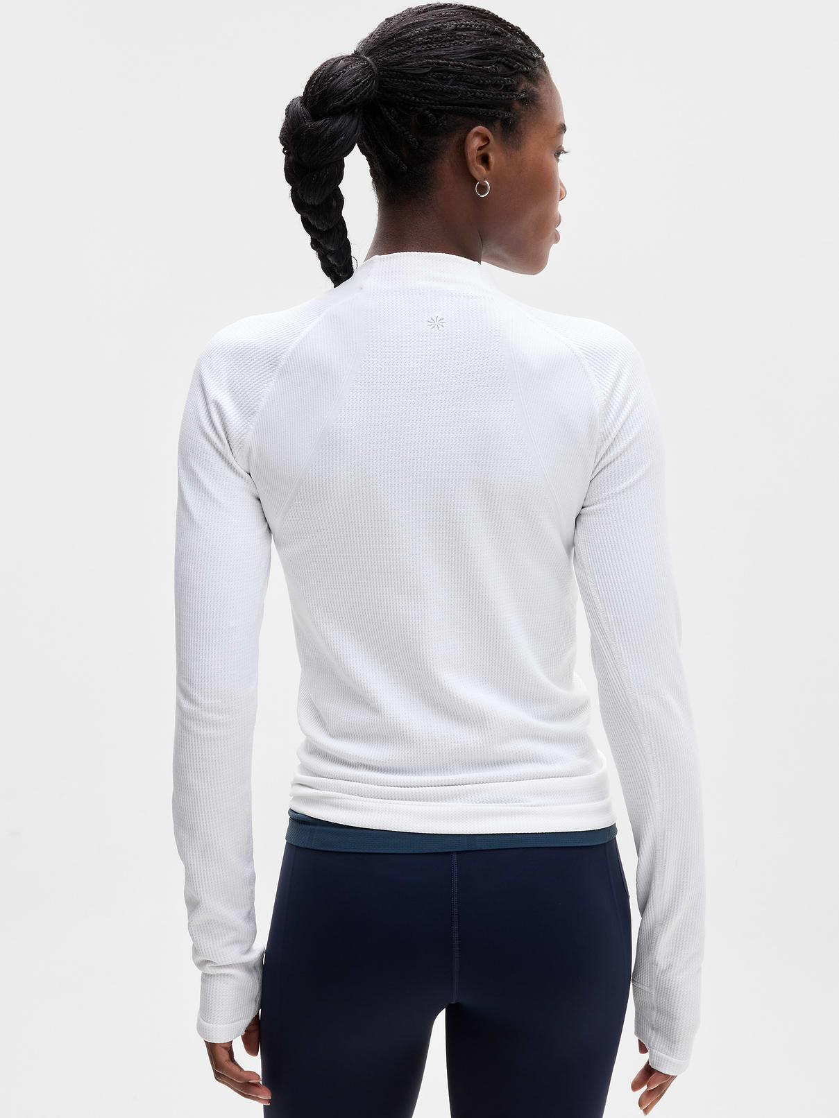 Image 3 of 3, Flurry Seamless Asym Half Zip