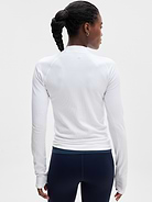 Image 3 of 3, Flurry Seamless Asym Half Zip