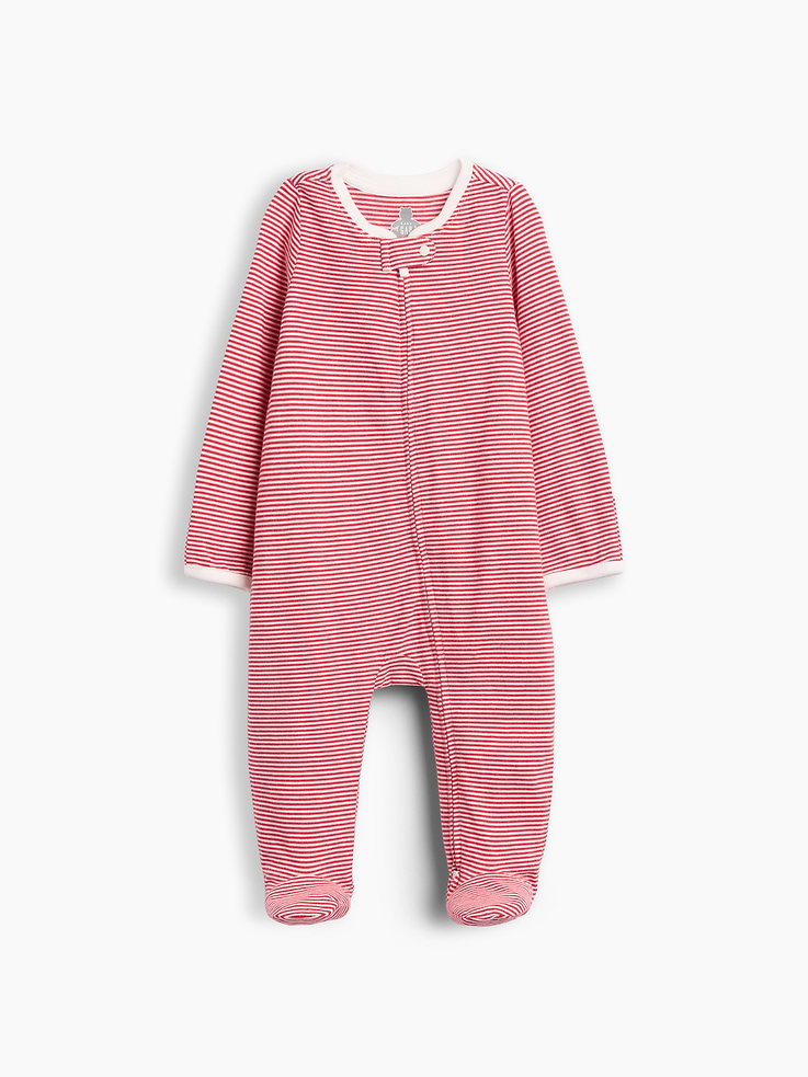 Image 2 of 2, Baby Organic Cotton Footed One-Piece