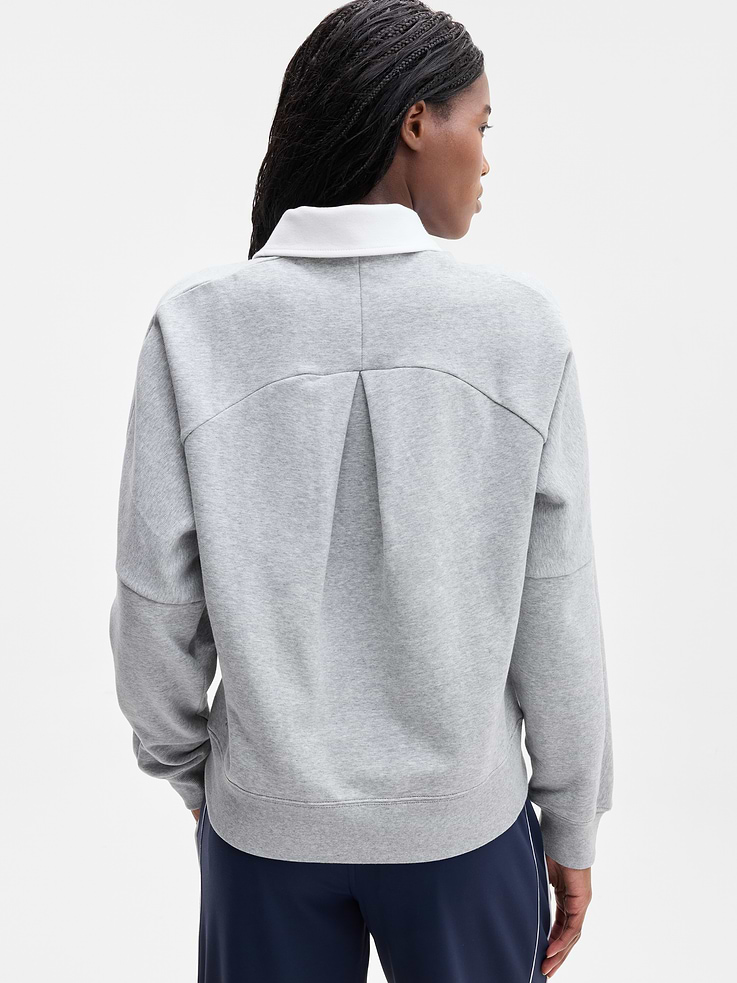 Image 3 of 6, Forever Fleece Rugby Sweatshirt