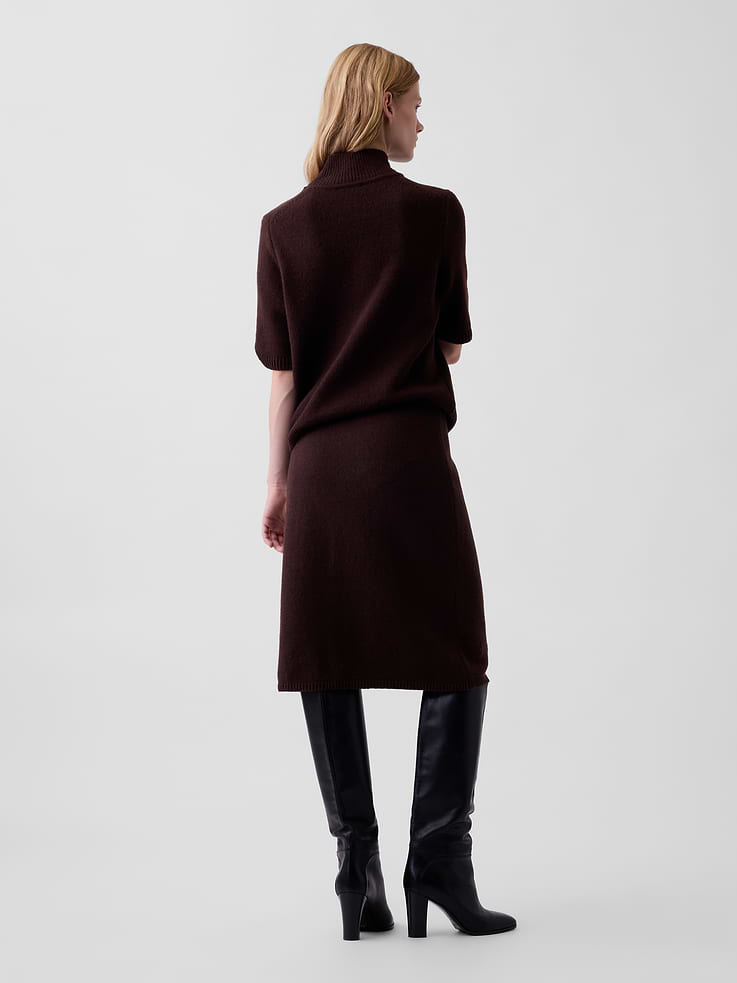 Image 2 of 6, CashSoft Knee-Length Sweater Skirt
