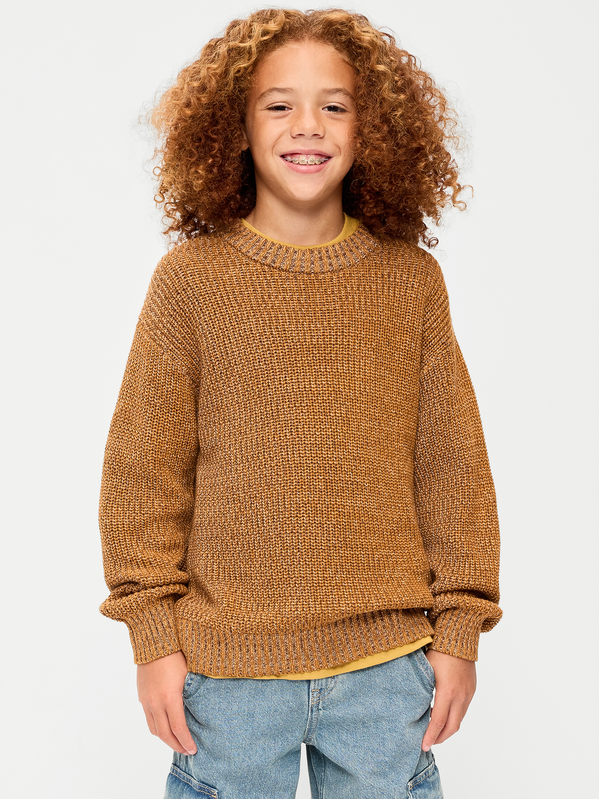 Oversized Crew-Neck Sweater for Boys