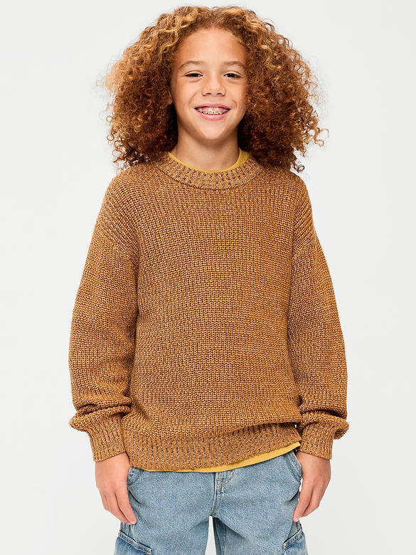 Oversized Crew-Neck Sweater for Boys