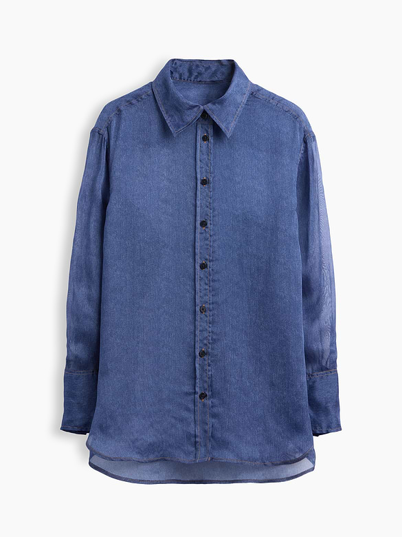 Sheer Organza Big Shirt