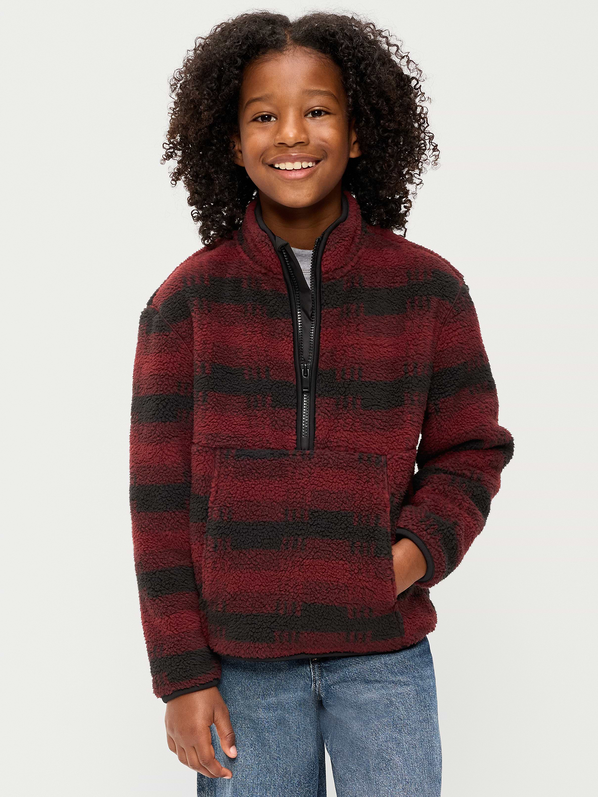 Sherpa Half-Zip Pullover for Boys
