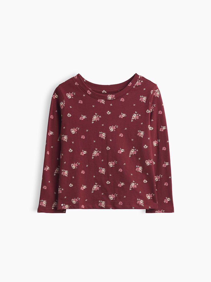 Image 1 de 2, Passez de l’heure des câlins à l’heure du jeu en un rien de temps grâce à nos indispensables préférés à agencer à volonté. Tous les modèles sont faits de coton doux avec des motifs amusants et des couleurs vives., Jersey de coton doux., Encolure ras du cou., Manches longues., Motif sur l’ensemble., Produit #913035