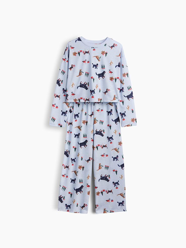 Image 2 of 4, Kids Recycled Wide-Leg PJ Set