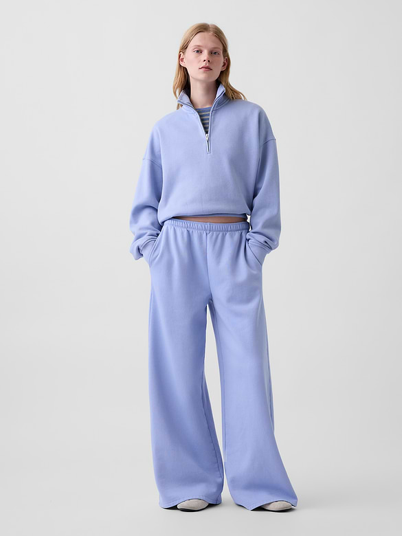 VintageSoft Baggy Wide-Leg Sweatpants