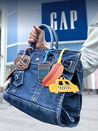 Image 1 of 2, Exclusive for New York Fashion Week!, Only available at the GapBag Pop-up at Rockefeller Center, and now the Encore Market. A bag charm collection that celebrates the city's most iconic symbols—from yellow taxis and coffee cups to pretzels and hot dogs. These must-have bag charms are the perfect finishing touch for your favorite tote, backpack, or handbag., Product #1202565