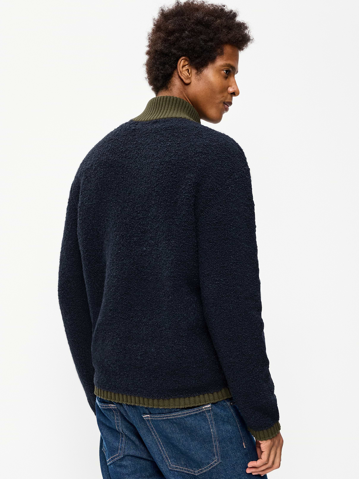 Image 2 of 3, Wool-Blend Snap-Button Pullover Sweater