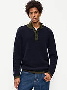 Image 1 of 3, mock neck, long sleeves, quarter snap-button front, pullover style, Product #1182700
