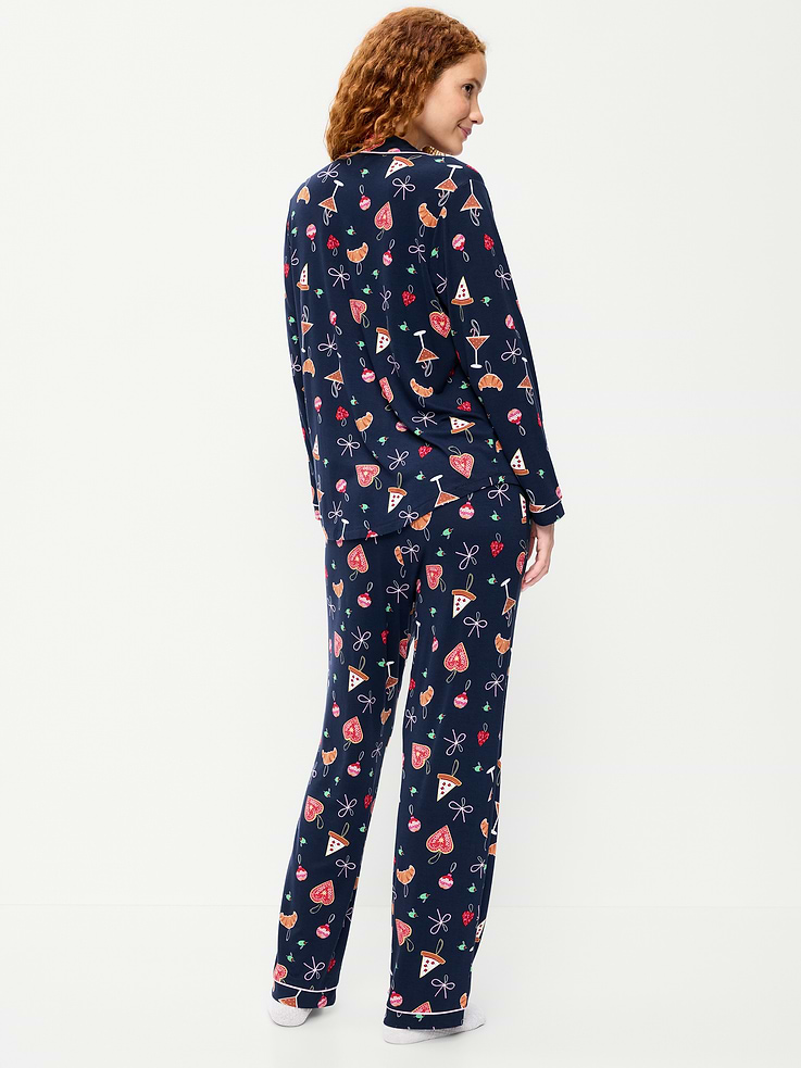 Image 2 of 8, Sunday Sleep Knit Jersey Pant Set
