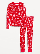 Image 2 of 2, Gender-Neutral Snug-Fit Graphic Pajama Set for Kids