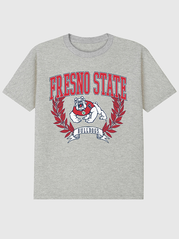 California State University Fresno Laurels Dark Graphic T-Shirt