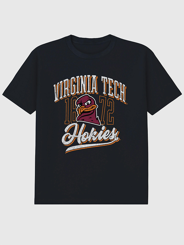Virginia Polytechnic Classic Emblem Dark Graphic T-Shirt