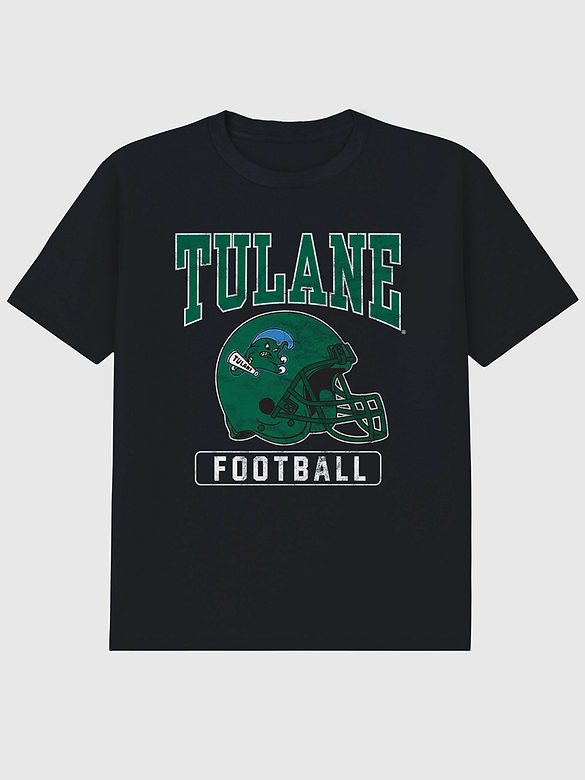 Tulane University Football Helmet Graphic T-Shirt
