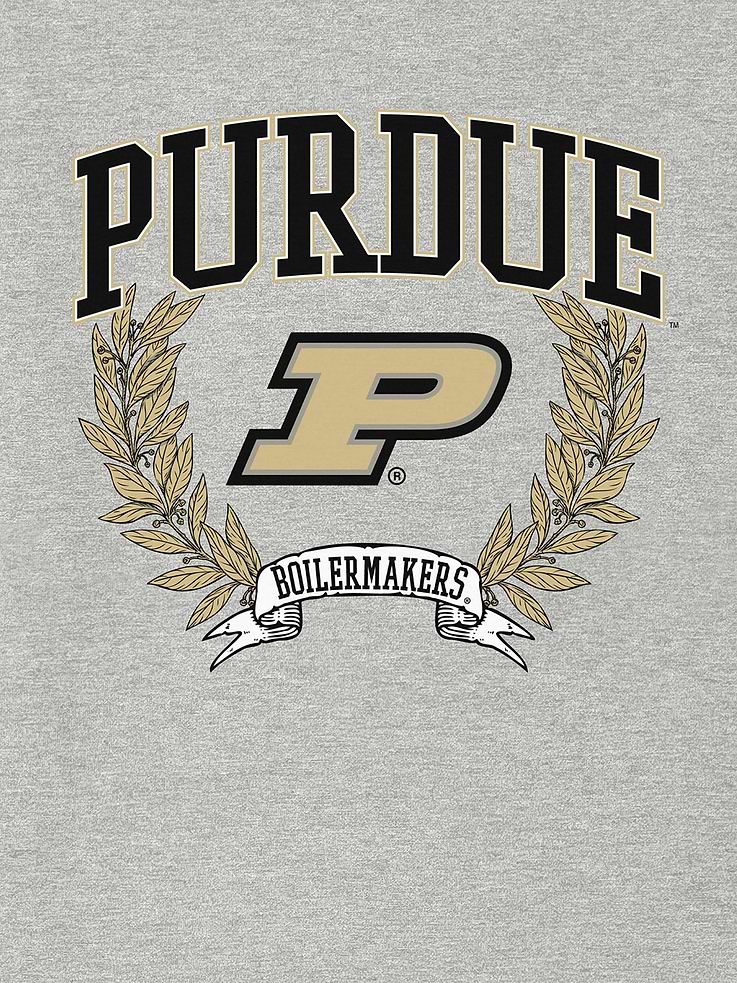 Image 2 of 4, Purdue University Laurels Dark Graphic T-Shirt