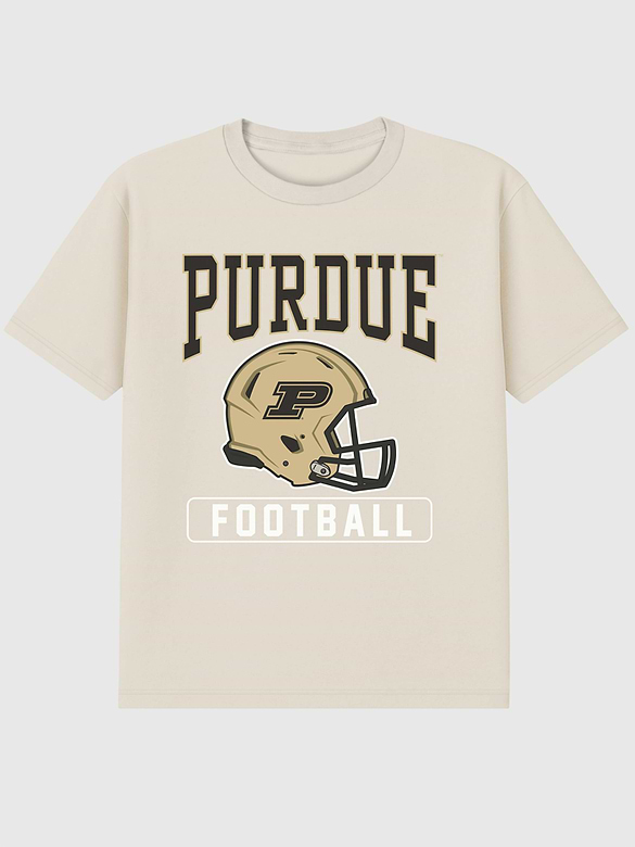 Purdue University Football Helmet Graphic T-Shirt