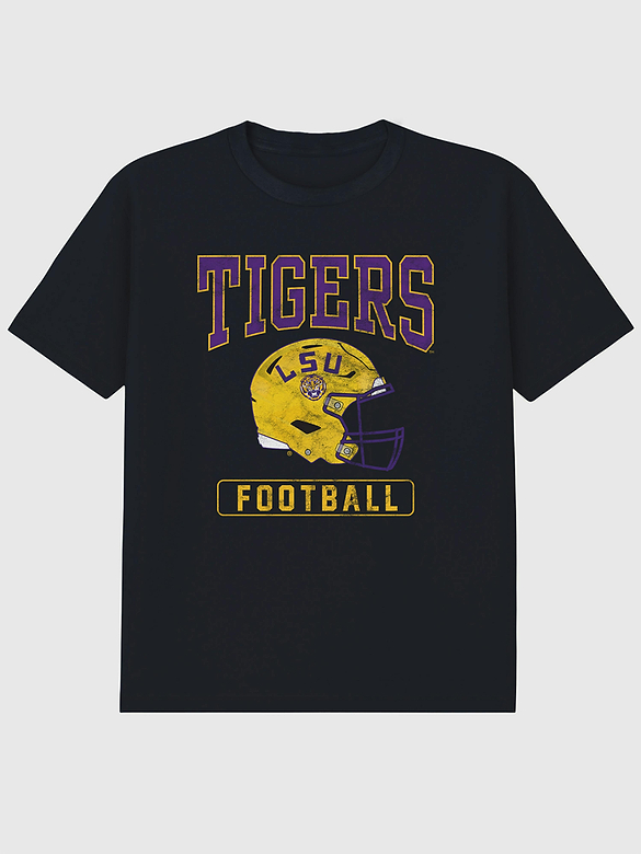 Lsu Football Helmet Graphic T-Shirt