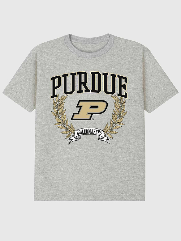 Purdue University Laurels Dark Graphic T-Shirt