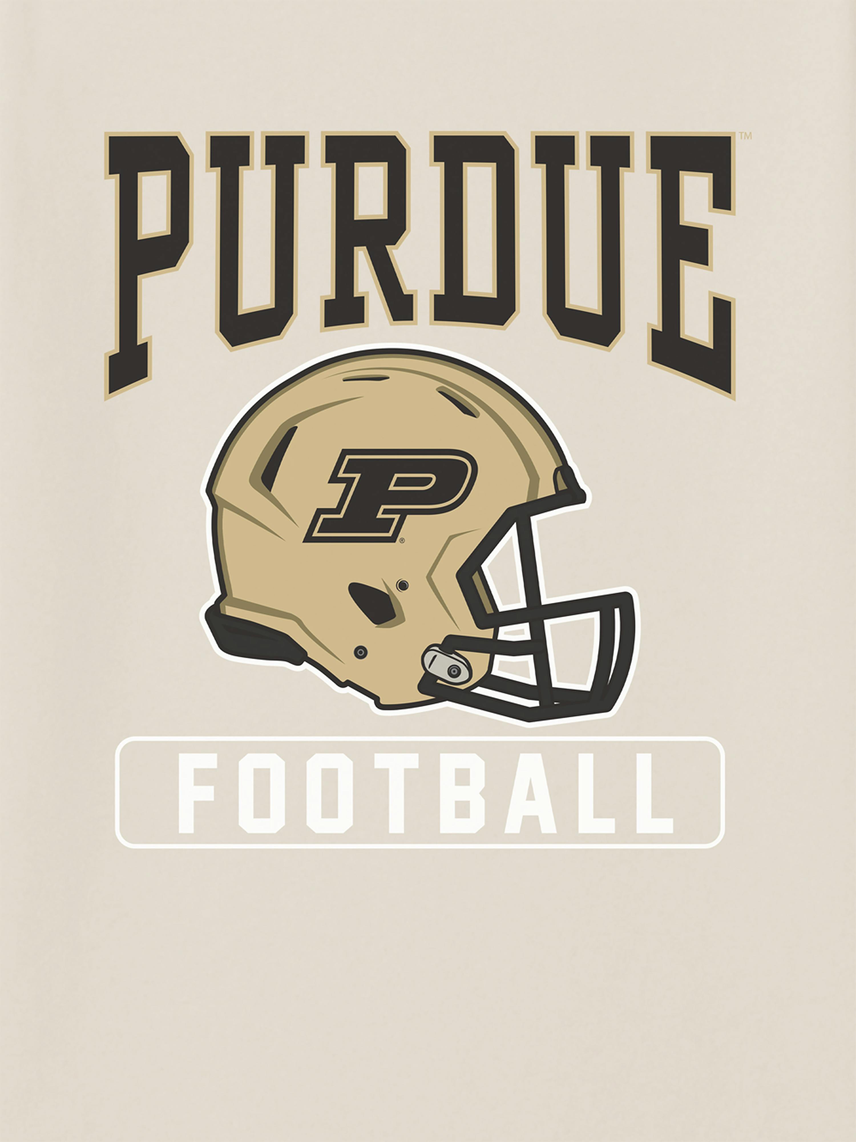 Image 2 of 4, Purdue University Football Helmet Graphic T-Shirt