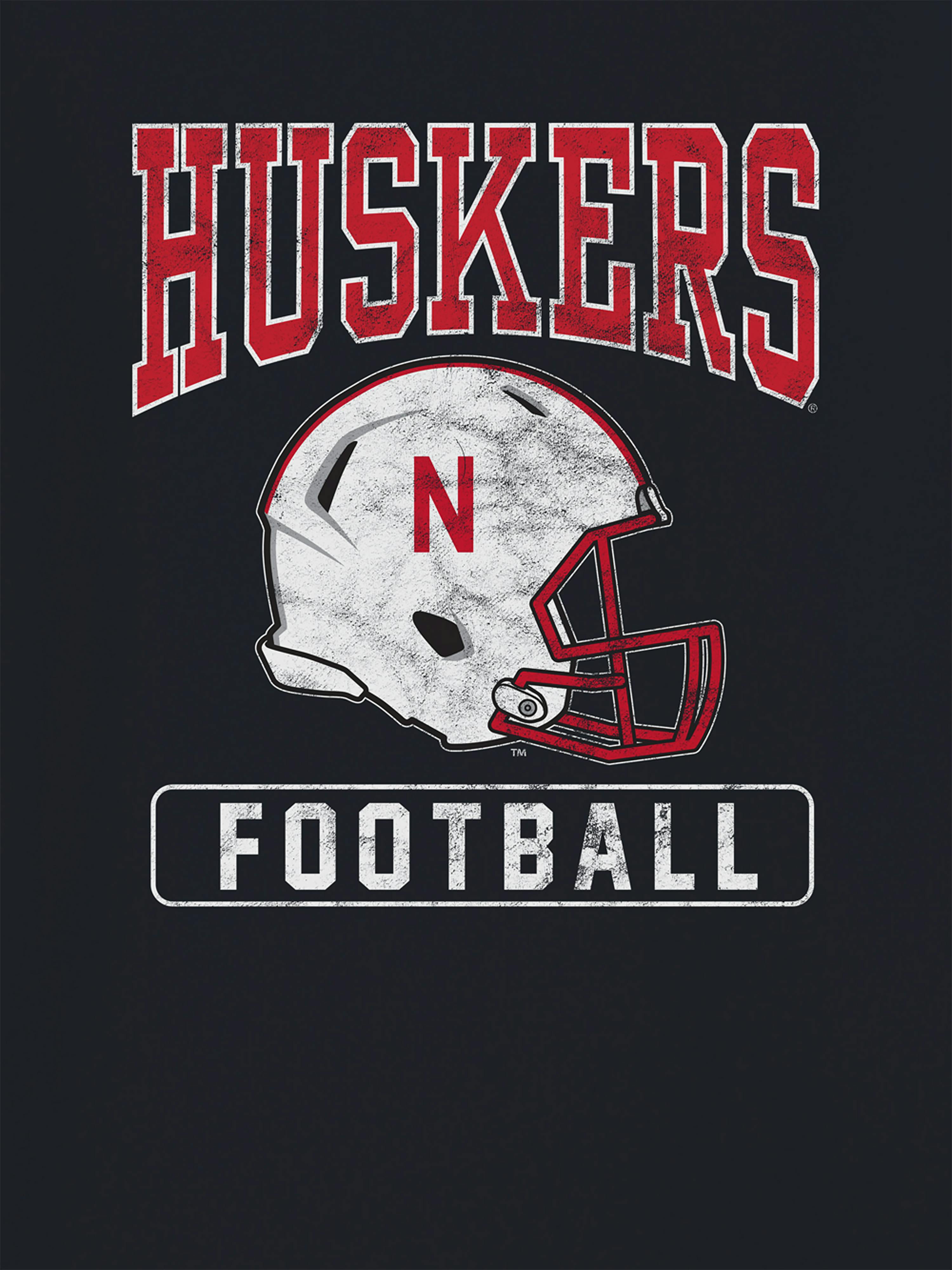 Image 2 of 4, University Of Nebraska Football Helmet Graphic T-Shirt
