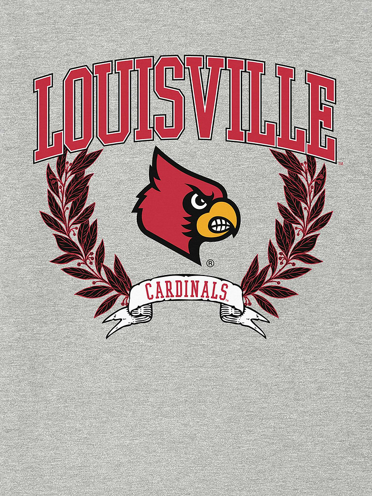 Image 2 of 4, University of Louisville Laurels Dark Graphic T-Shirt