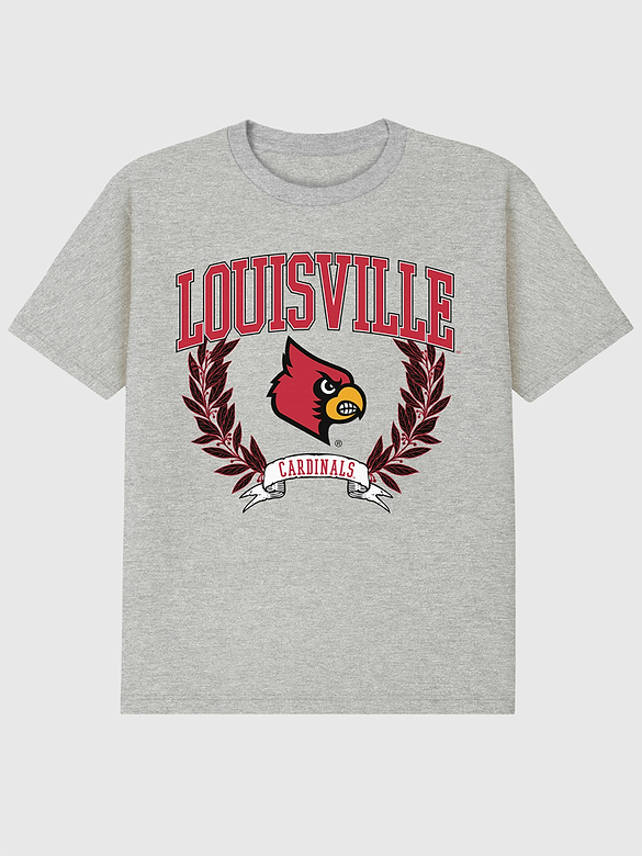 University of Louisville Laurels Dark Graphic T-Shirt